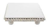 Mud Pie White Wood Beaded Trivet