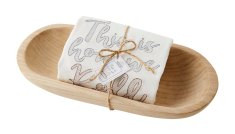 Bread Bowl With Tea Towel   Mud Pie