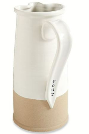 Mud Pie Pour Stoneware Pitcher