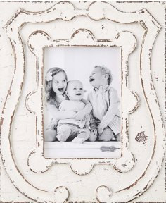 Mud Pie Gifts Antiqued Crest Frame 5X7 Mud Pie Gifts