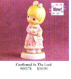 Confirmation Girl With Bible Precious Moments Enesco