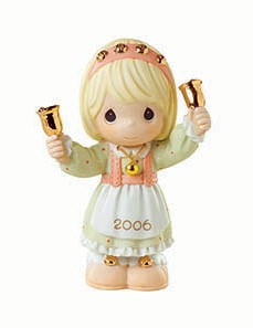 Dated 2006 Girl With Bells And - Precious Moments - Enesco