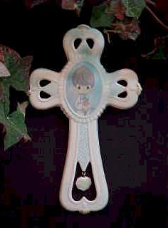 Communion Boy Wall Cross - Precious Moments - Enesco
