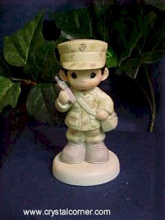 Marine Boy African American Precious Moments Enesco