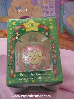 Baby Girl With Bird Dated Ball - Precious Moments - Enesco