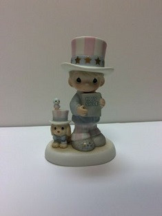 Uncle Sam Holding Bible Retired  Precious Moments