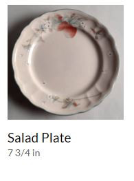 Apple Magic Round Salad Plate