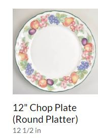 Market Day Round Chop or Serving Platter-Epoch