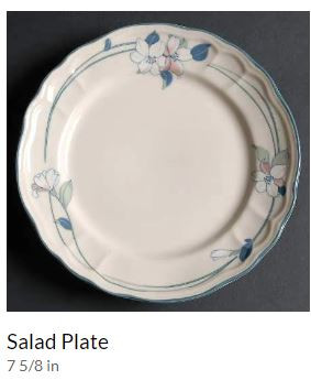 New Apple Blosson Round Salad Plate