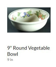 Wholesome Round Vegetable or Serving Bowl