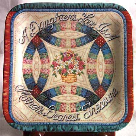 Daughters Love/Moms Treasure Bradford Exchange Collector Pla