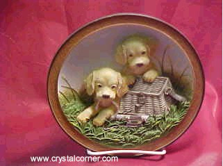 Tackling Lunch  Field Pup Follies  Bradford Exchange