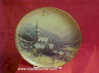 Moonlit Village Thomas Kinkade Bradford Exchange