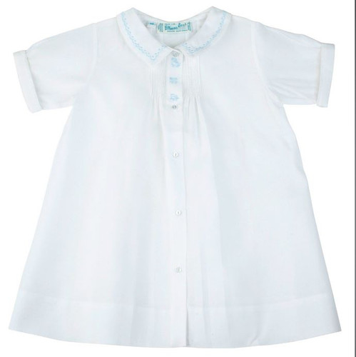 Boys Train Embroidery Folded Daygown 0 To 3 Mo Feltman Broth
