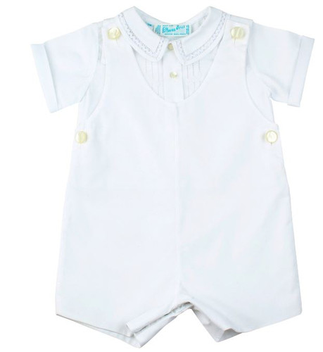 Dressy Shortall White Size 18 Mo. Feltman Brothers
