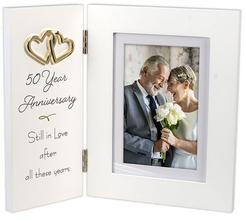 50Th Anniversary Frame And Mat  4 X 6  Malden Frame