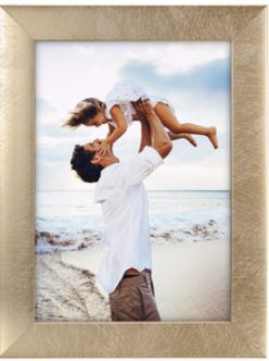 Linear Metallic Gold Picture Frame 5 X 7  Malden Frame