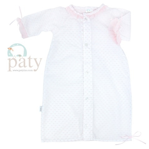 Girls Dotted Swiss Gown 0 3 Months Paty