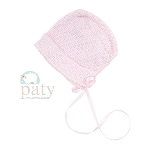 Pink Bonnet With Ribbon Tie Paty