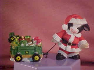Deere Comes With Santa Claus J Mary's Moo Moos Enesco