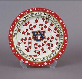 Auburn Christmas Plate  Auburn University Magnolia Lane