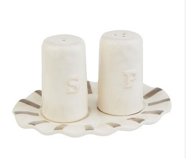 Mud Pie Salt And Pepper Set  Words Happy