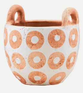 Mud Pie Gifts - Open White Terra Cotta Pots - Mud Pie Gifts