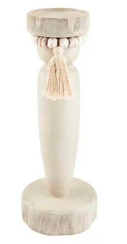Medium Beaded Candlestick  Mud Pie