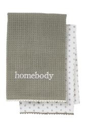 Mud Pie Homebody Waffle Towel Set
