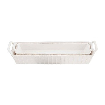 Nested Extra Long Cracker Dishes  Mud Pie