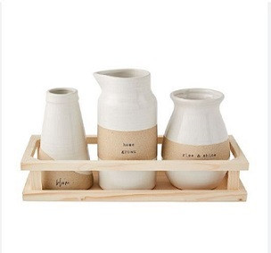 Mud Pie Stoneware Bud Vases