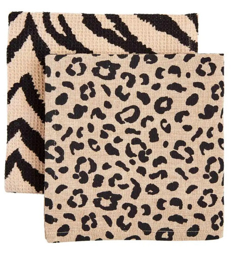 Mud Pie Gifts - Zebra Animal Print Towels