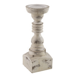 Brighton Wood Candlestick 12 Inch Park Disigns
