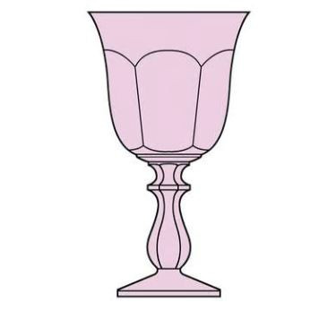 Old Williamsburg Azalea Blue Water Goblet