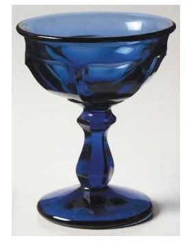 Old Williamsburg Ultra Blue High Sherbet