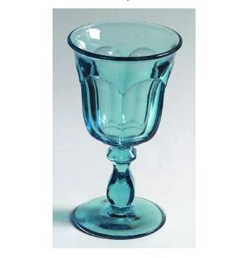 Old Williamsburg Blue Haze Water Goblet