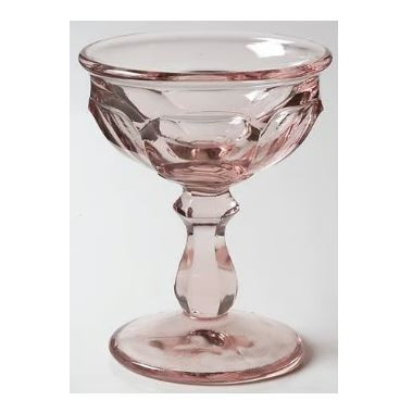 Old Williamsburg Pink High Sherbet