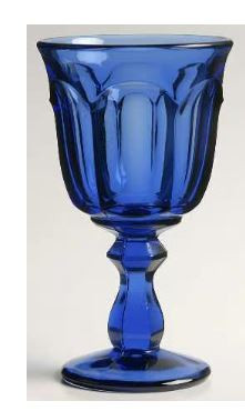 Old Williamsburg Ultra Blue Wine Goblet