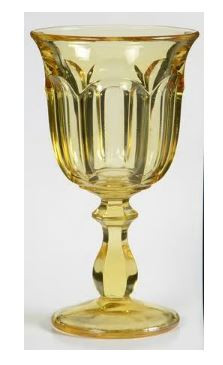 Old Williamsburg Yellow Water Goblet