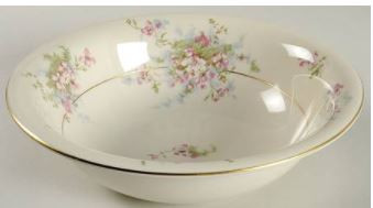 Apple Blossom Haviland  Round Vegetable  With Rim