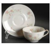 Pink Spray Cup and Saucer