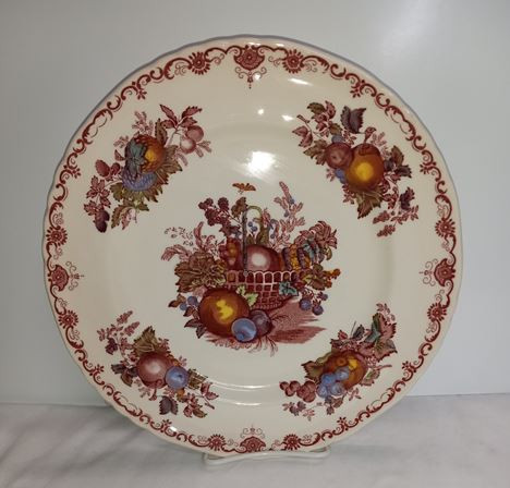 Pink Fruit Basket Mason Dinner Plate