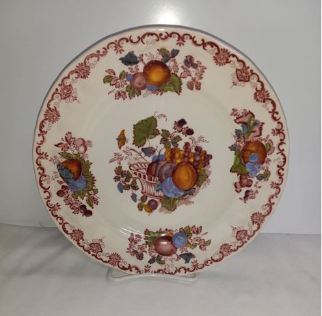 Pink Fruit Basket Mason Salad Plate