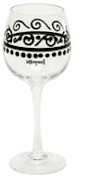 Mix And Match  Mandy Bagwell Wine Goblet  Set Of 4