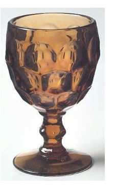 Provencial Amber Water Goblet