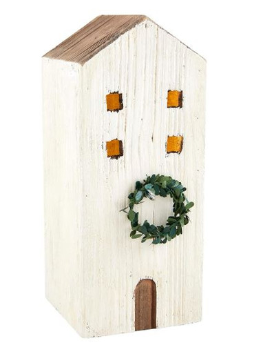 White Tall House by Mud Pie