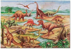 Dinosaurs Floor Puzzle 48 Piec - Dinosaurs Floor Puzzle 48 Piece  Melissa and Doug