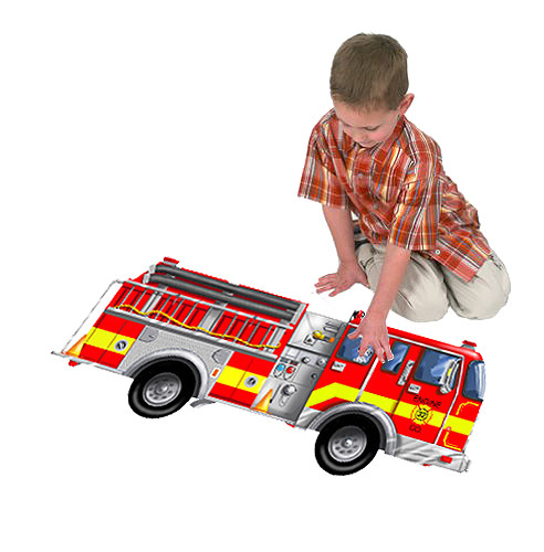 Giant Fire Truck Floor Melissa - Giant Fire Truck Floor Melissa and Doug Wooden Toys 3 and Up