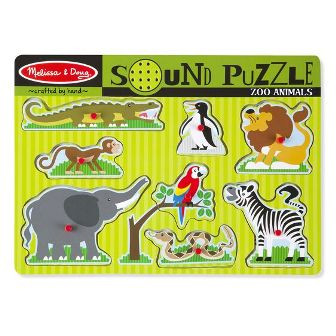 Zoo Animals Sound Puzzle Mel - Zoo Animals Sound Puzzle   Melissa and Doug