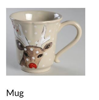Deer Friends Linen Mug - Casafina
